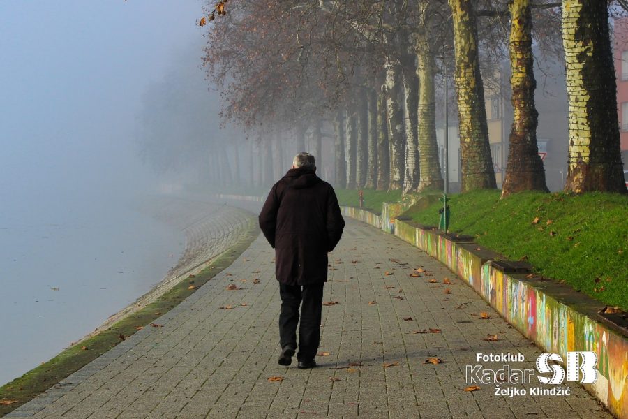 Magla na šetnici, Sava, Slavonski Brod