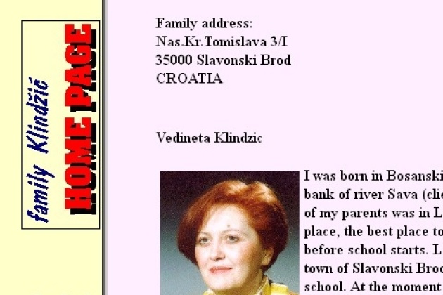 1995. Prva web stranica o Slavonskom Brodu