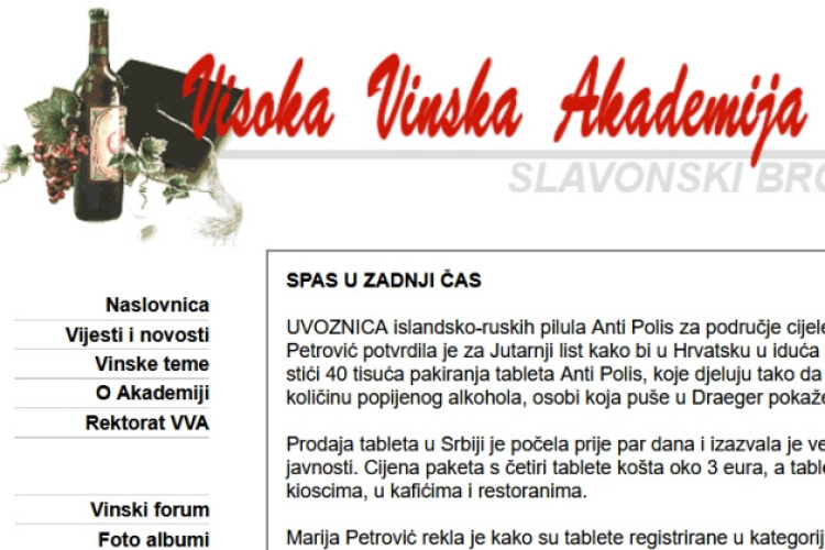 2004. VVA - Samo vino istinu zna